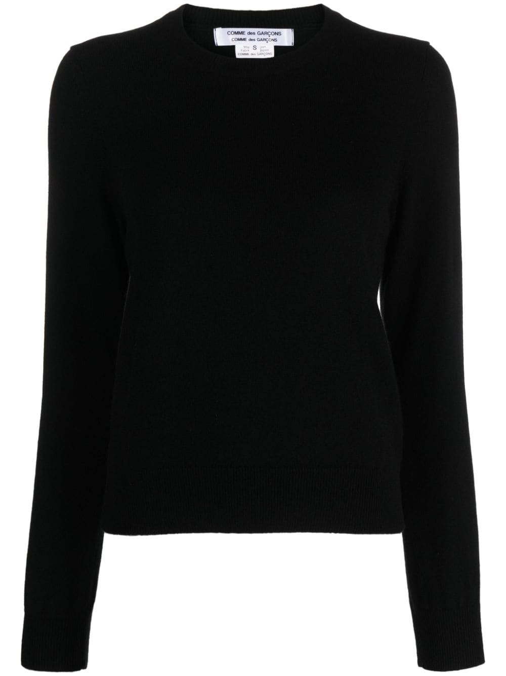 Black round neck jumper women